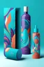 Placeholder: spa and beauty, abstract colors on the packaging design template