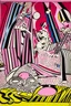 Placeholder: A pink magical circus with runes painted by Roy Lichtenstein
