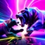 Placeholder: brightly coloured 3D infinity symbol ∞, bull on right beating a bear on left in a fight, DSLR with a 80mm lens, set to f/16 and a slow shutter speed of 1/15s, striking, neon, vibrant, chiaroscuro, dramatic, captivating, high-tech, powerful, fantasy, beautiful, octane render, 16k post-production, artstation: award-winning: atmospheric: commanding: fantastical: clarity: ultra quality: striking: brilliance: stunning colors: amazing depth; lens: f/11, 35mm