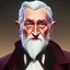 Placeholder: Portrait of a 90 year old warlock like Albus Dumbledore, Gandalf, Merlin, Sherlock Holmes and Mary Poppins