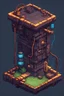 Placeholder: electricity trap, 2D, pixel art, game asset for platformer