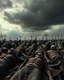 Placeholder: people are dead because of the The Black Death was a bubonic plague pandemic dead bodies , great quality picture with cinematic scenes , heavy clouds in the background