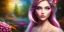 Placeholder: bright fairy, beautiful portrait, flowery landscape