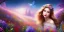 Placeholder: bright fairy, beautiful portrait, flowery landscape