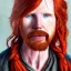 Placeholder: Portrait of Courtney Gains as a ruggedly handsome but joyful roguish pirate, charismatic, attractive male, masculine, perfect, precisely detailed, lightly freckled face, meticulously detailed multi-hued ginger carrot colored cherry fire red hair; Malachai of the corn; fantasy, intricate, elegant, highly detailed, digital painting, artstation, concept art, matte, sharp focus, illustration, art by artgerm and greg rutkowski and alphonse mucha