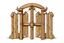 Placeholder: clip art logo design for wooden gates