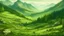 Placeholder: Create a captivating landscape portraying a serene green pasture with a harmonious gathering of animals. Within the intricate details of the scene, skillfully incorporate the word "ROCK' in a way that allows viewers, upon closer examination, to discern the hidden word. Aim for subtlety, ensuring that the sequence becomes a delicate yet discernible part of the landscape. Encourage viewers to squin