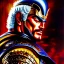 Placeholder: portrait of 'Raoh-Fist of the North Star',ancient metal armor,painting by Earl Norem, simon Bisley, evan lee, 86-86, oil on canvas, cinematic composition, extreme detail,fit full head inside picture,8k