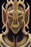 Placeholder: black male African Egyptian alien, cracks in the voodoo head, wicked, eyes, crown, Elephant, 8k, finely detailed, photo realistic, tiger turquoise skull head gold dragon space alien snow skeleton gold teeth silver crown silver space face mask