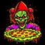 Placeholder: pizza clown horror