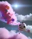 Placeholder: Ultra realistic clouds sky scene, wide angle, medium shot view, color smoke fog, sweet Childs, free jumping flying, trinkets, monster hair, hair monster, jelly beans, balls, smile, happy, circus style, inflatable color clothing, extreme, wind, clouds sea, 20,000 feet altitude, stratosphere, soft color, highly detailed, unreal engine 5, ray tracing, RTX, lumen lighting, ultra detail, volumetric lighting, 3d, finely drawn, high definition, high resolution.