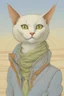Placeholder: Portrait of a flying cat by moebius