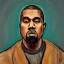 Placeholder: Kanye West portrait by picasso