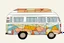 Placeholder: Campervan in thestyle of paul klee