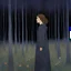 Placeholder: A girl with a in twilight forest by Klimt