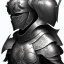 Placeholder: A face of maxence danet fauvel in armor