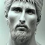 Placeholder: Messi whitemarble man, beautiful, eyes, full of details, hight definition, black backround, 8k