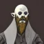 Placeholder: Nosferatu with white skin and a beard made of tentacles as a Russian Orthodox vampire with yellow eyes and vampire fangs