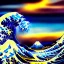 Placeholder: The great wave of kanagawa painted with clouds of colours,ystical colors ,perfectly centered image, perfect composition, rim light, beautiful lighting,masterpiece ,8k, stunning scene, raytracing, anatomically correct, in the style of Simon Bisley and Ohrai Noriyoshi and robert e howard and Steve Jung and Wizyakuza and uncannyknack