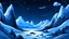 Placeholder: cartoon illustration: North Pole night, just nature