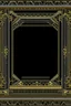 Placeholder: gold art deco delicately designed border on a black background