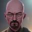 Placeholder: Walter white toddler, full body, angry, Buddha body, dynamic pose, tokio background, dramatic lighting, hyper realistic, unreal engine, 8k, upscale