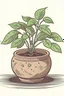 Placeholder: vieux pot de plante vide style lofi