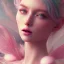 Placeholder: fairy, pink, green, beautiful, hyperrealism, masterpiece, expert, cinematic lighting, sharp focus, 8K, pastel, macro lens, woman, detailed, flower