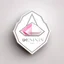 Placeholder: Create a logo for Deniz, a boutique of diamond-inspired dresses, Baby Pink