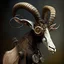 Placeholder: goat with fishtail steampunk style