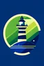 Placeholder: An abstract logo features a lighthouse, representing the connection between people and online mental health services. The colors navy blue, olive green to convey confidence, vitality and seriousness.