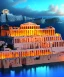 Placeholder: Acropolis of Athens , 8k resolution holographic astral cosmic illustration mixed media by Pablo Amaringo . midjourney style, 8k, photorealistic, cinematic lighting, dramatic, atmosphereric,