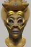 Placeholder: Anunnaki black male African Egyptian alien, cracks in the voodoo head, wicked, eyes, Elephant, 8k, finely detailed, photo realistic, tiger turquoise skull head gold dragon crown space alien snow skeleton gold olmec silver crown silver eyes