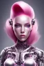 Placeholder: cyborg, pink hair, sexy, perfekt, real, dream