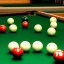 Placeholder: Billiard balls river