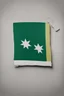 Placeholder: a blue white green tricolour flag; below that a stack of passports