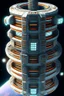 Placeholder: cylindrical space station, with hundreds of levels,