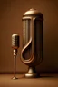 Placeholder: Cursive letter J & vintage microphone beside each other