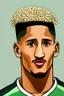 Placeholder: William Saliba French football player ,cartoon 2d