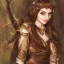 Placeholder: dungeons and dragons female elf druid, brown hair, brown eyes, pale skin, realistic, full body