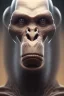 Placeholder: ape alien, head,8 eyes, evil, 8k, with hairs, finely detailed, photo realistic, HR Giger style