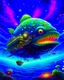 Placeholder: Fantasy00d Anglerfish Spacecraft Flying at Warp Speed, Stars, Planets, Galaxies, Universe, Futuristic, Ultra Detailed, Lisa Frank, Thomas Kinkade, Robert Gonsalves, Greg Rutkowski