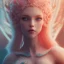 Placeholder: fairy, smiling, pink, green, beautiful, hyperrealism, masterpiece, expert, cinematic lighting, sharp focus, 8K, pastel, macro lens, woman, detailed, flower