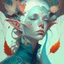 Placeholder: dream portrait of female elf by james jean