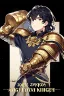 Placeholder: A handsome 30 year old knight, black hair, dark blue eyes, wavy haircut, in black-and-gold plate armor, no beard, european, portrait