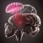 Placeholder: 3D render of a sci-fi baroque concept design of anatomically correct brain device with terrarium, steampunk, intricate details, scientific, hyper detailed, photorealistic