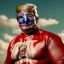 Placeholder: Realistic image of Donald trump wrestler, Mexican wrestling style, Mexican eyes wrestling mask, red and blue breeches, suspenders, retro style, 80s, vibrant color, highly detailed, sky background, concept art, unreal engine 5, god rays, ray tracing, RTX, lumen lighting, ultra detail, volumetric lighting, 3d, finely drawn, high definition, high resolution.