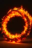 Placeholder: A lot of fire in a round shape 3d nachral