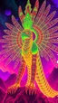 Placeholder: Quetzalcoatl in the style of Giger and Escher in Transparent Psychedelic Fluorescent Colors looking like a Record Cover