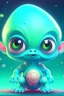 Placeholder: Cute and adorable cartoon alien baby, fantasy, dreamlike, surrealism, super cute, trending on artstation